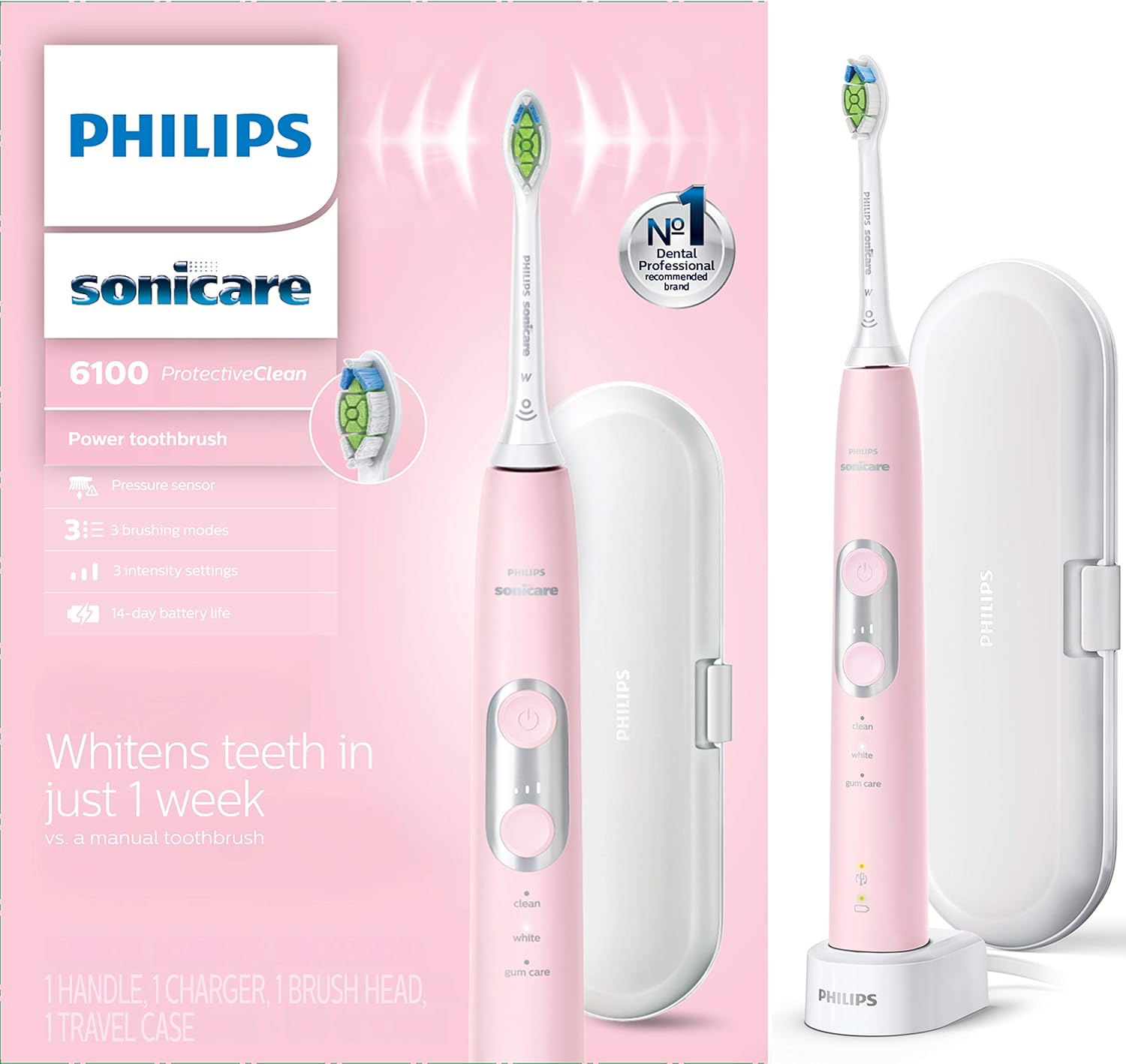 Philips Sonicare ProtectiveClean 6100 Rechargeable Electric Toothbrush