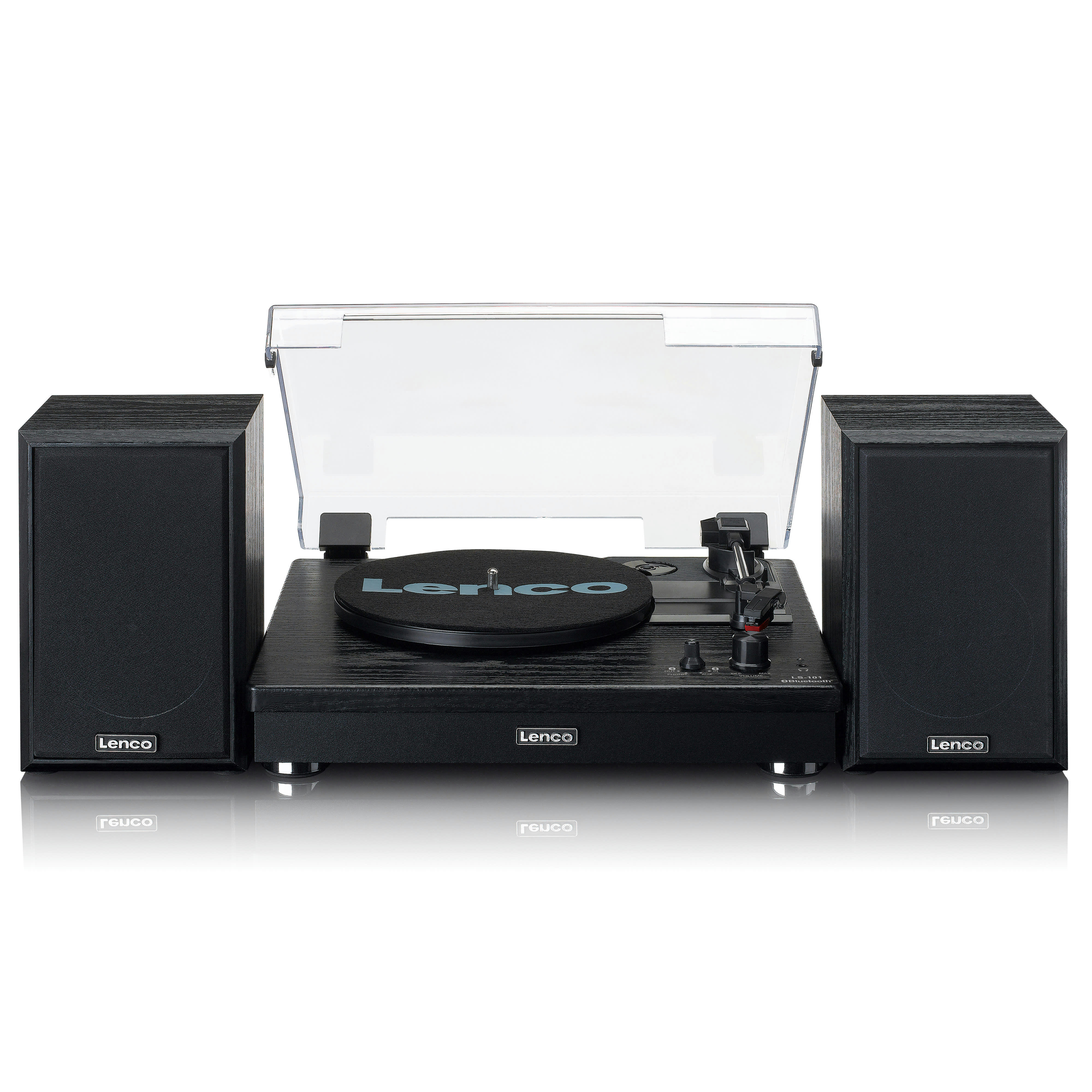 - Platine vinyle en bois à courroie