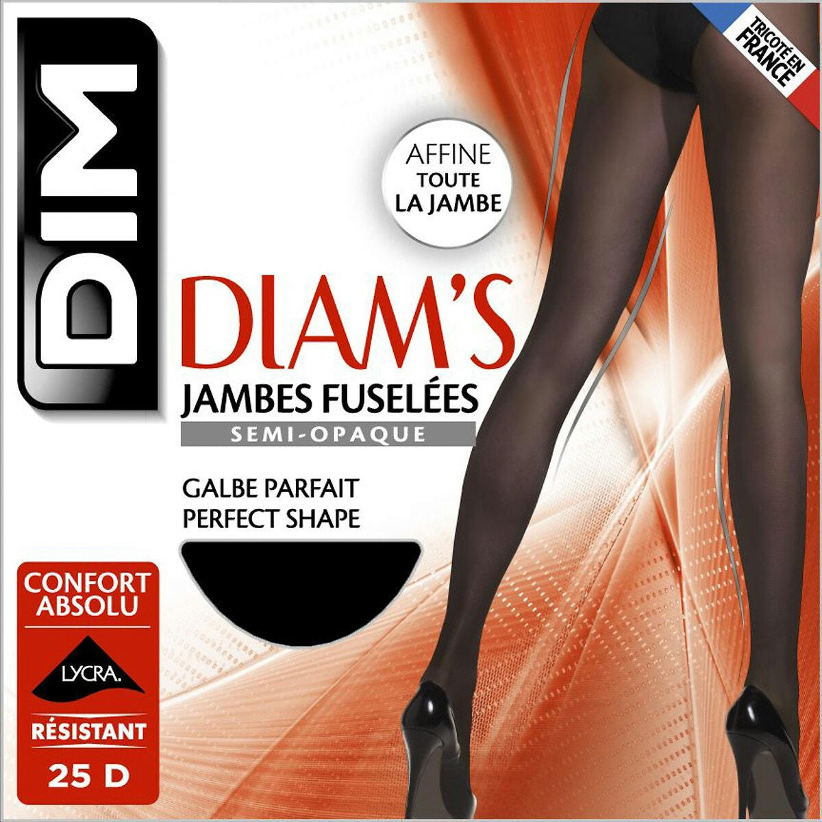 Collant jambes fuselées, semi-opaque 25 deniers