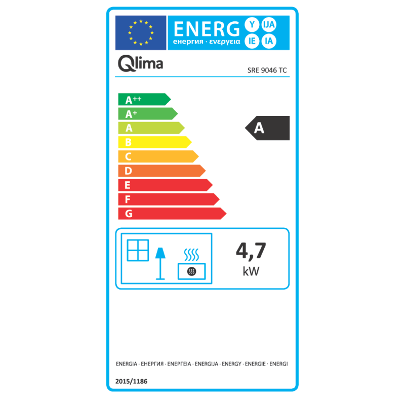 Poêle à pétrole électronique SRE 9046 TC 4650 W QLIMA