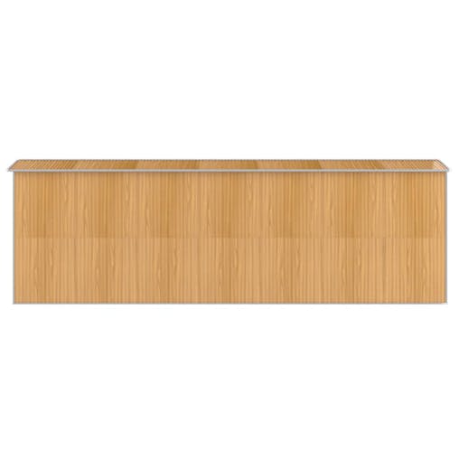 NNEVL Garden Shed Light Brown 192x606x223 cm Galvanised Steel