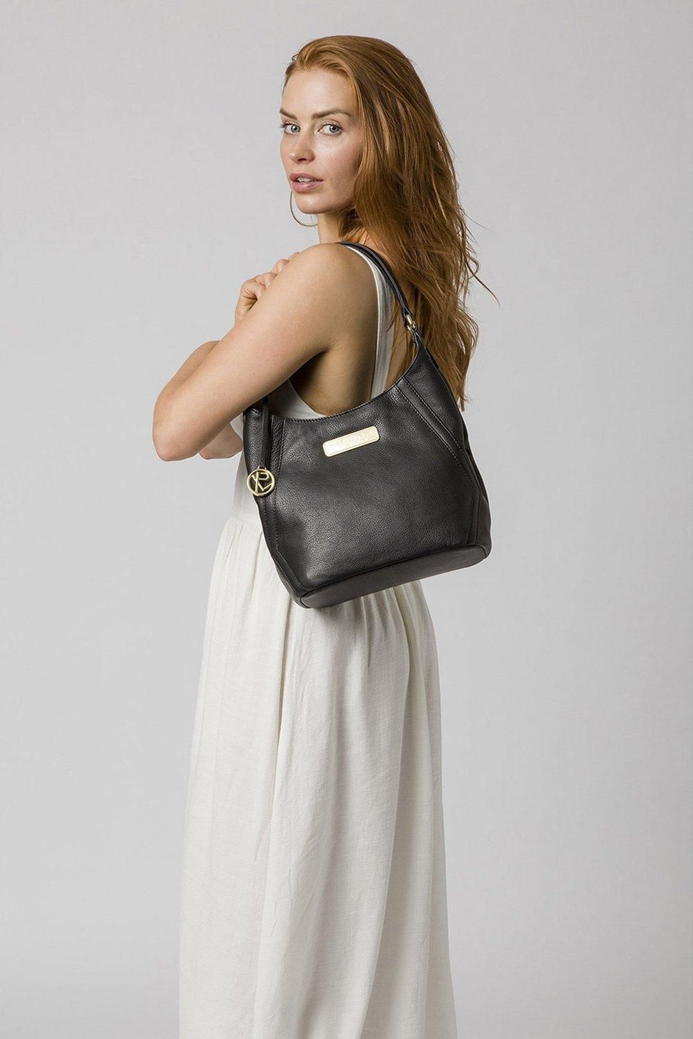 Pure Luxuries London Abigail' Leather Shoulder Bag