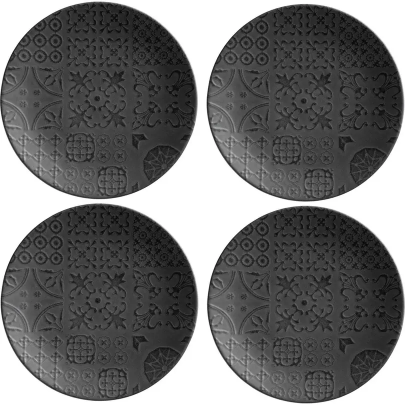 Servierplatte 4er-Set Tiles