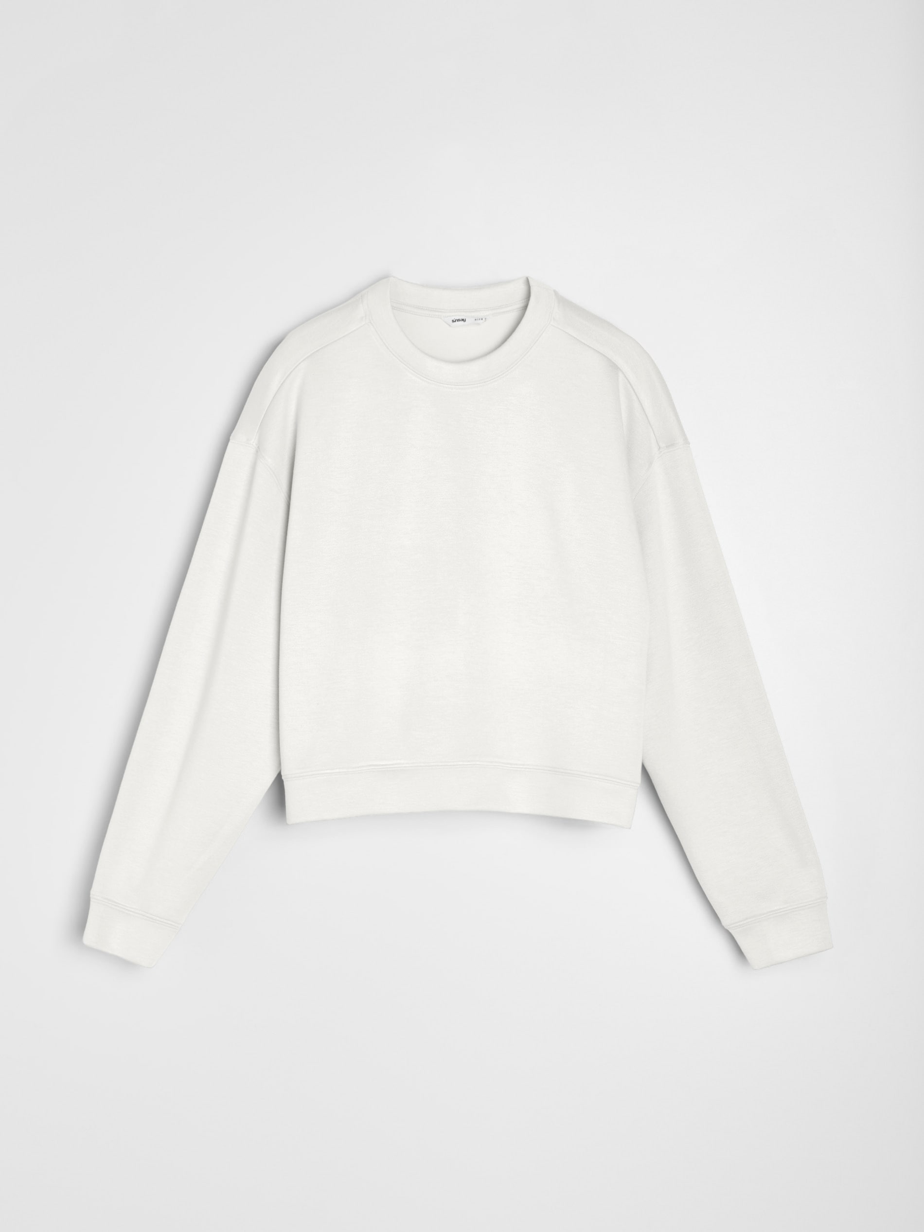 Bluza crewneck basic z dodatkiem wiskozy 