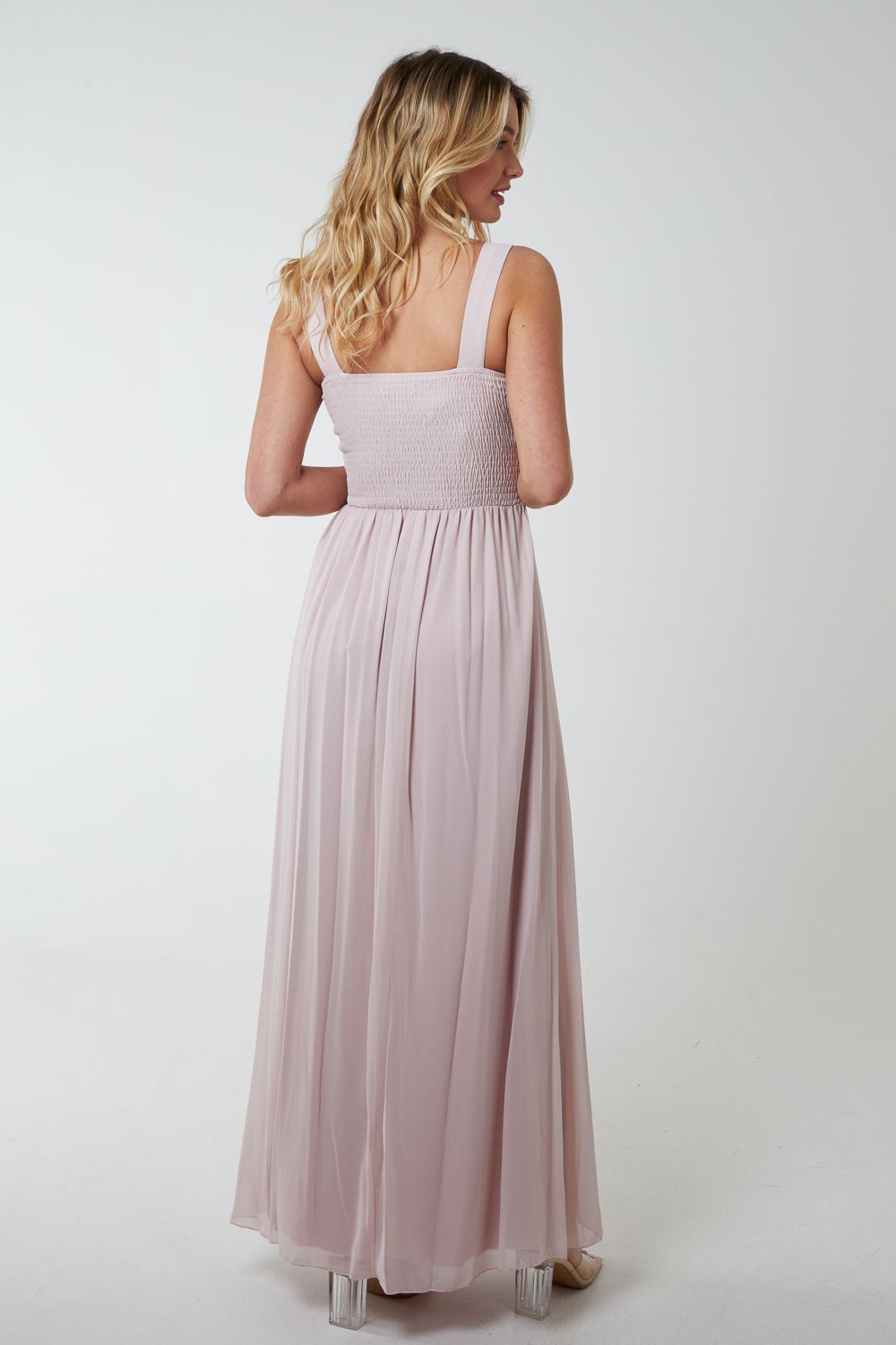 Blue Vanilla Embellished Maxi Dress