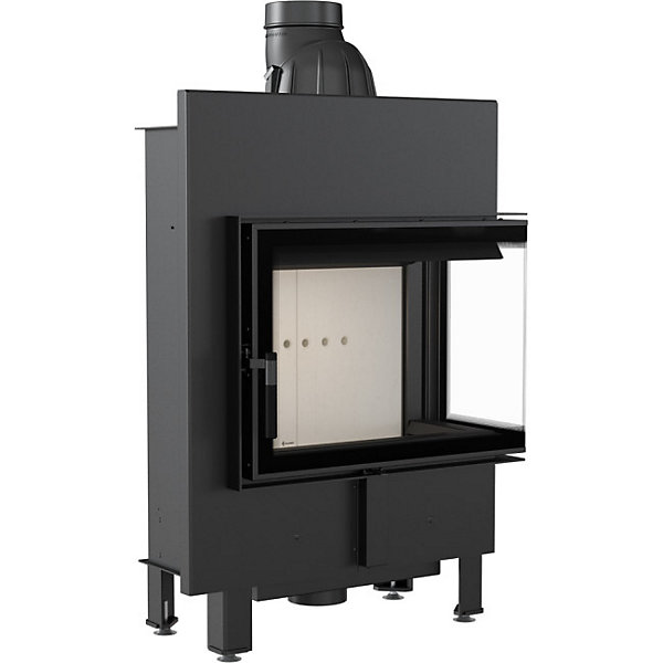 Insert cheminée LUCY 12 BS SLIM vitre à droite
