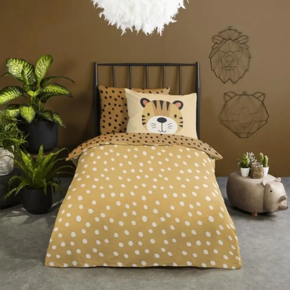 Good Morning Peuter Dekbedovertrek Dierenprint-Ledikant (100 x 135 cm)