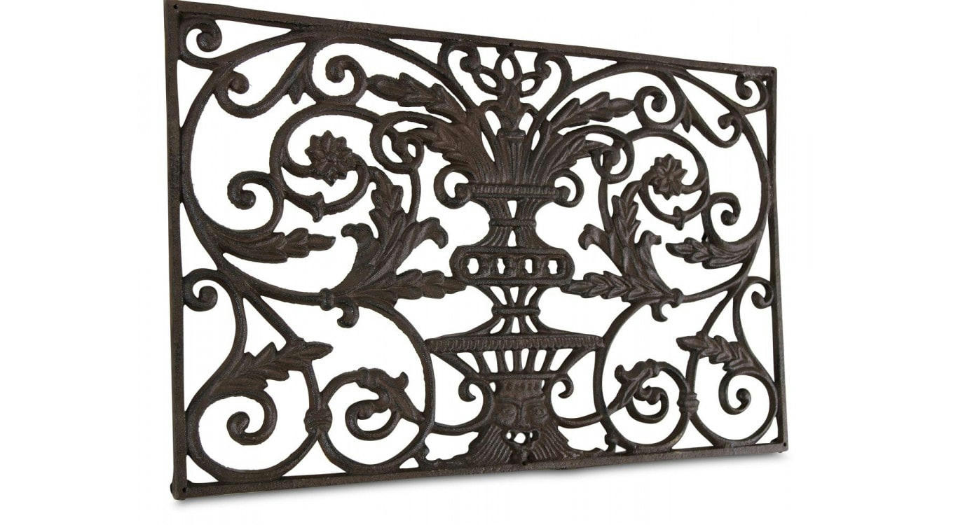 - Paillasson Rectangulaire Fonte Marron 77,5x44,5x2cm