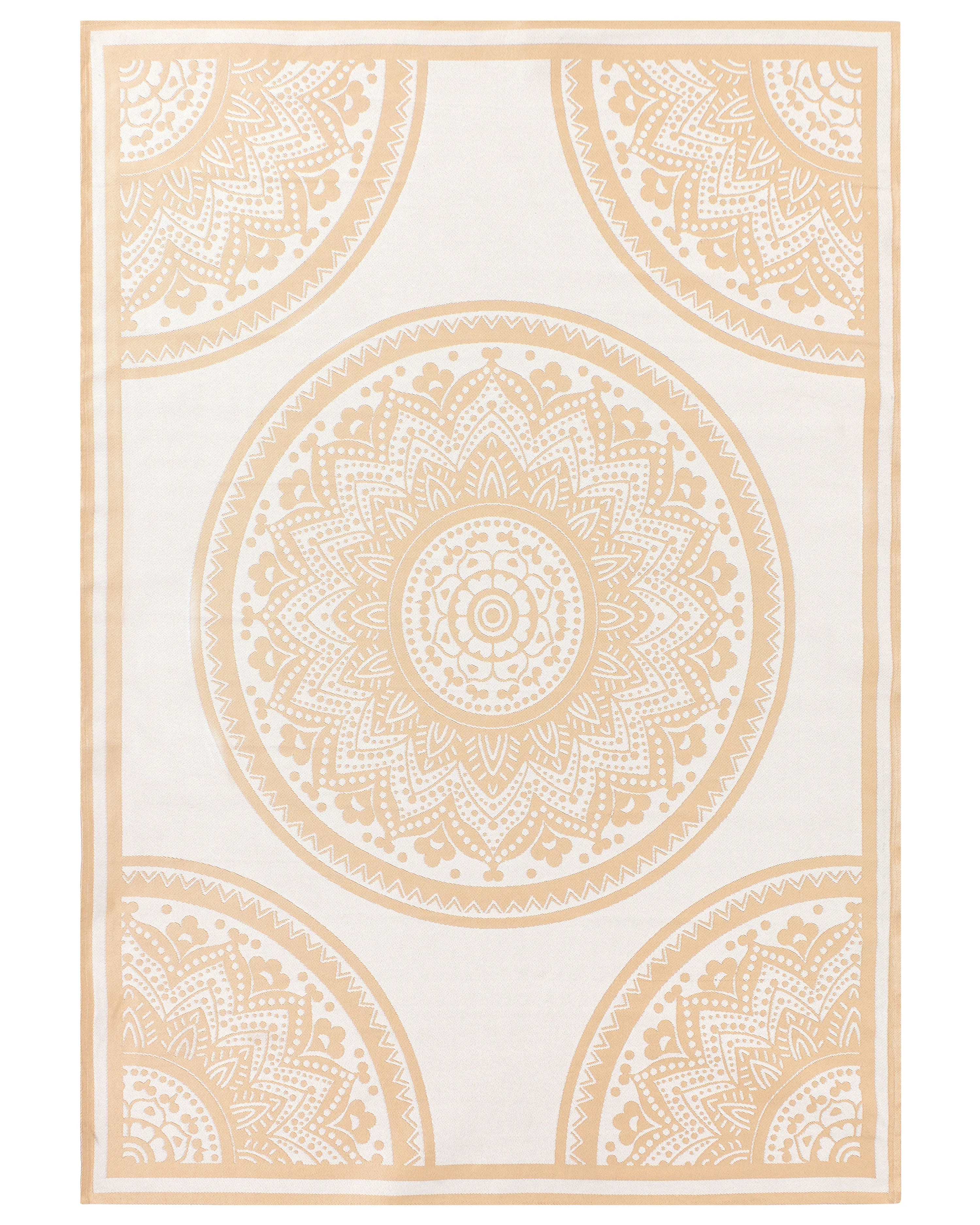 Outdoor Rug HUBLI Beige 160 x 230 cm