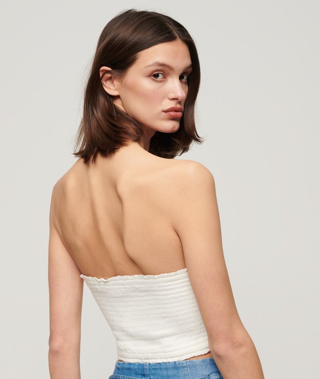 Smocked Bandeau Top