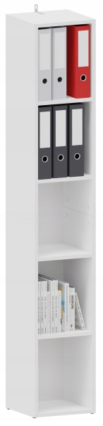Regał biurowy otwarty BODO DUAL R30O BIAŁY na książki