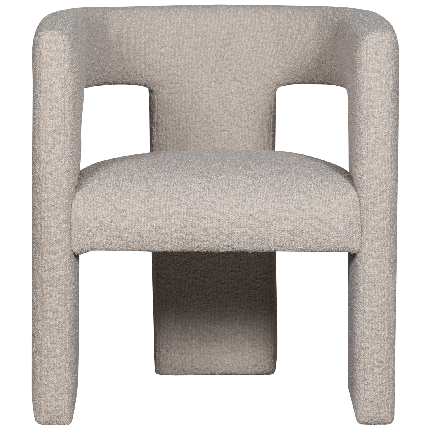 WOOOD fauteuil Tiwa - Bouclé - Beige - 70x64x64