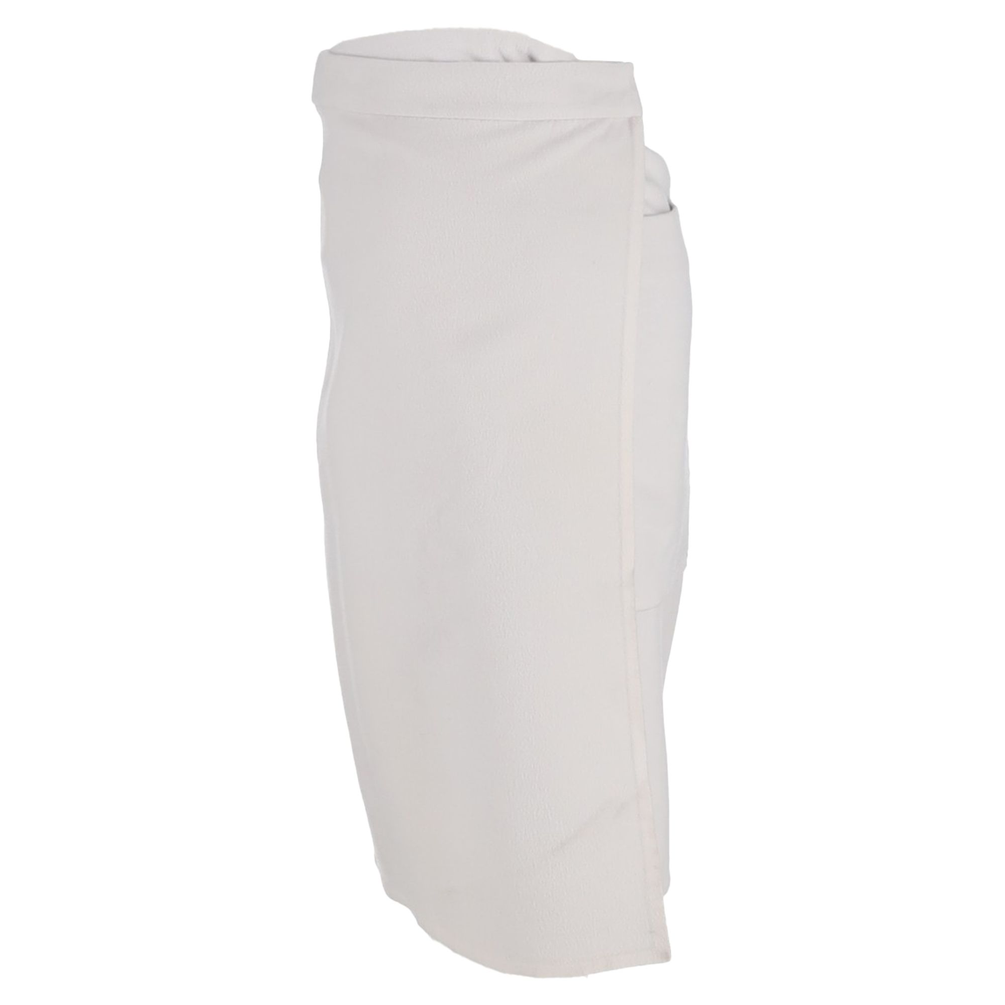 Hermes Preloved Wrap Skirt in Grey Cashmere