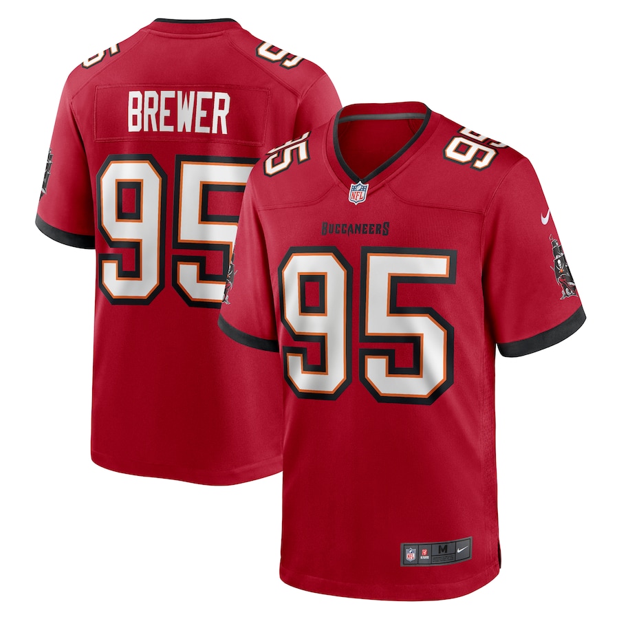 CJ Brewer Tampa Bay Buccaneers Nike Team Game Jersey -  Red