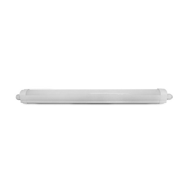 Luminaire LED étanche - 1255x59mm - 35W - 5000K - IP65 - IK10 - Traversant