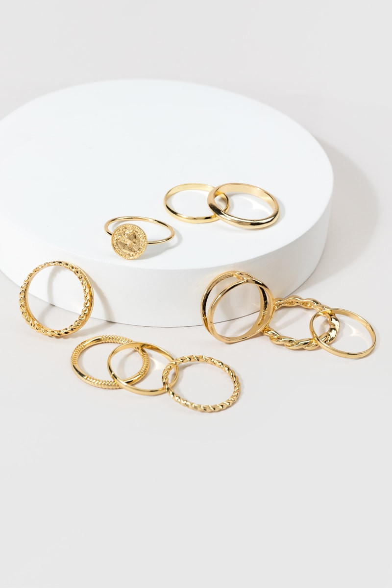 Geovanni Coin Ring Set