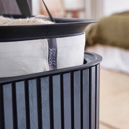 Joseph Joseph Tota Trio Luxe 90L Laundry Separation Basket Black
