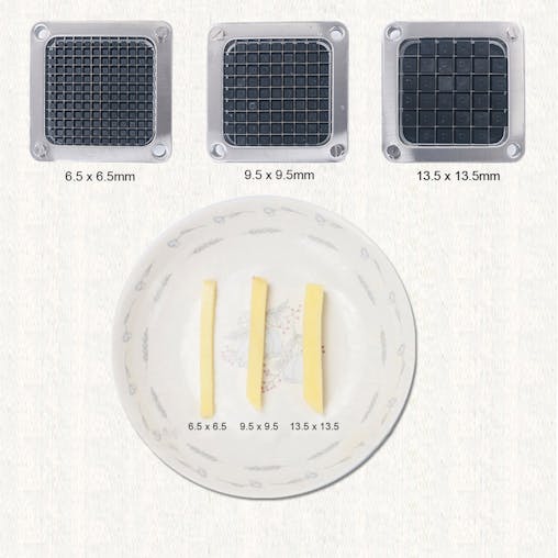 SOGA Commercial Stainless Steel Potato Cutter with 3 Blades