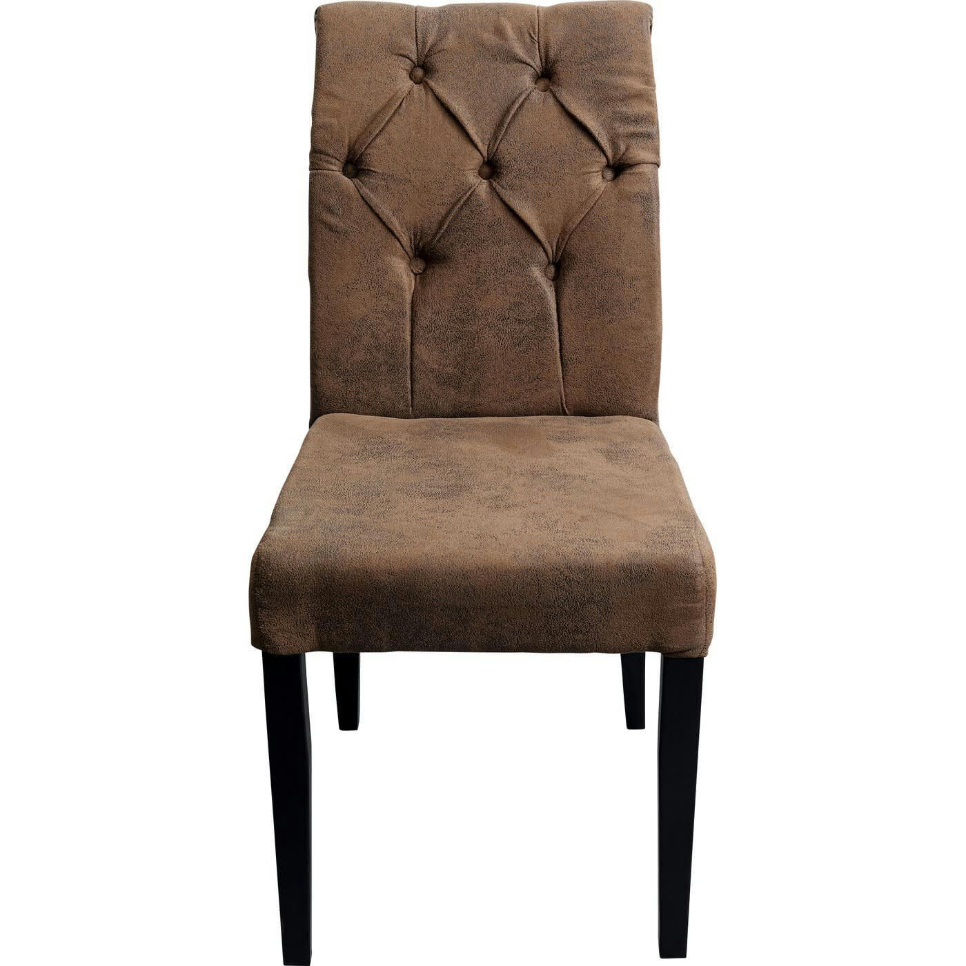 - Chaise marron en microfibre