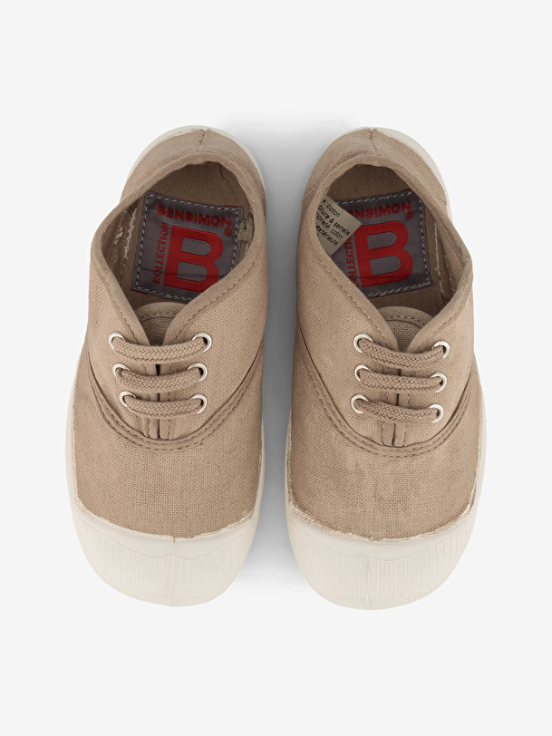 Tennis lacets enfant coquille