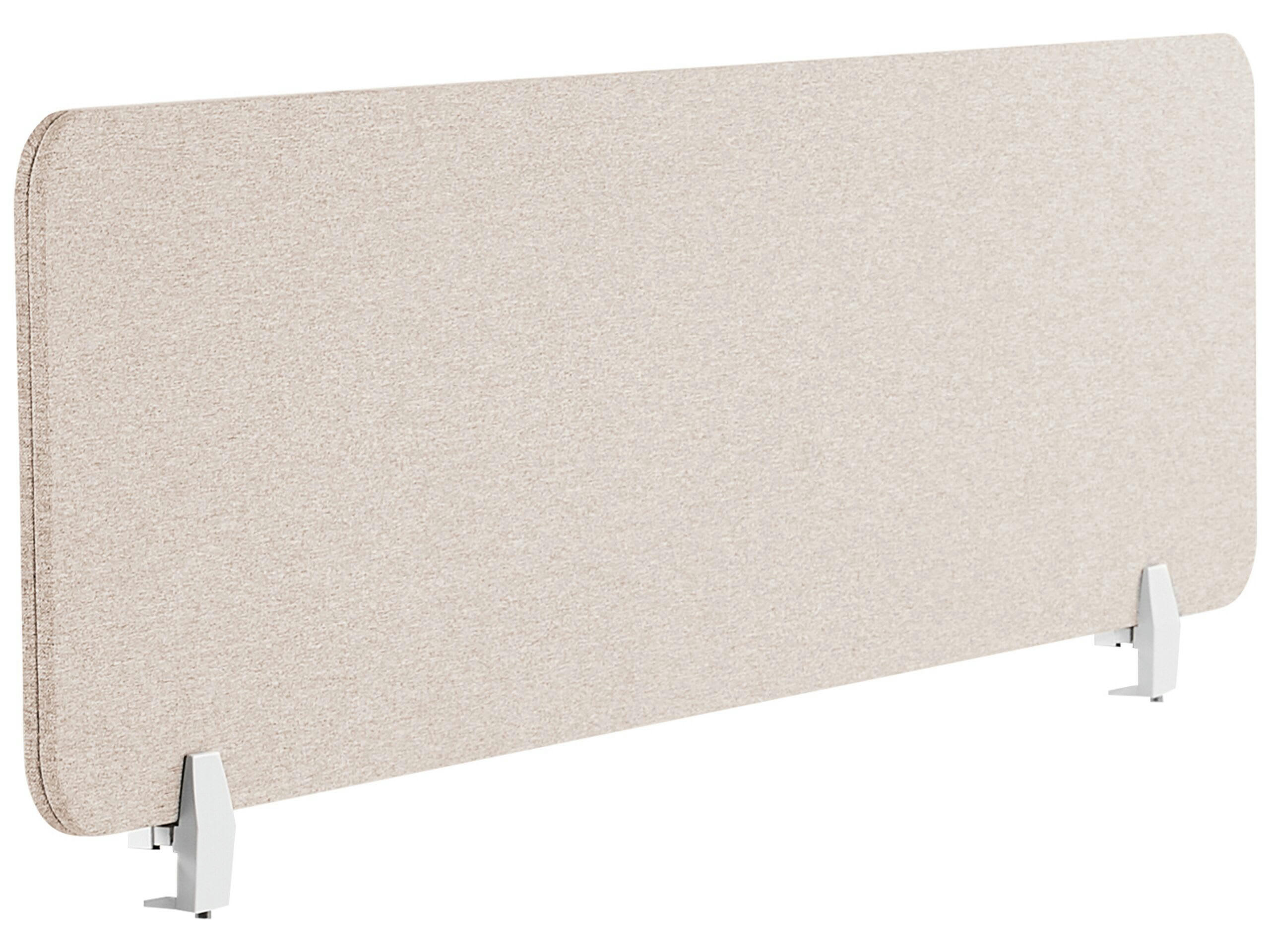 WALLY - Séparateur de bureau beige 180 x 40 cm