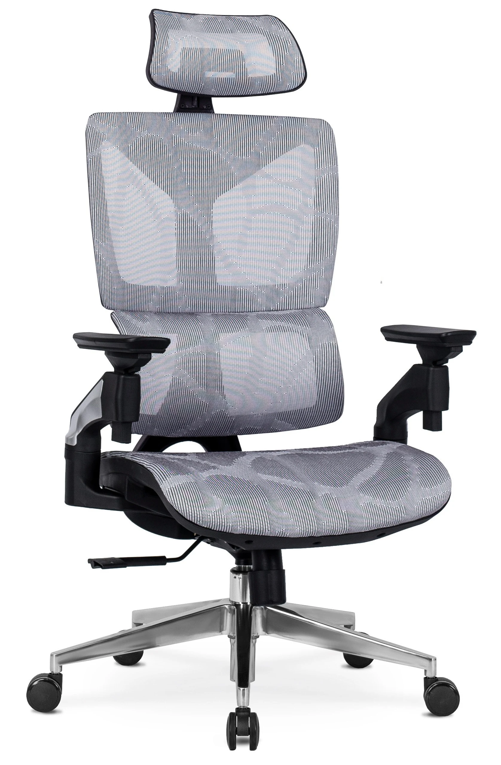 Fotel Biurowy Obrotowy Ergonomiczny Krzesło Do Biurka Szary MARTIN