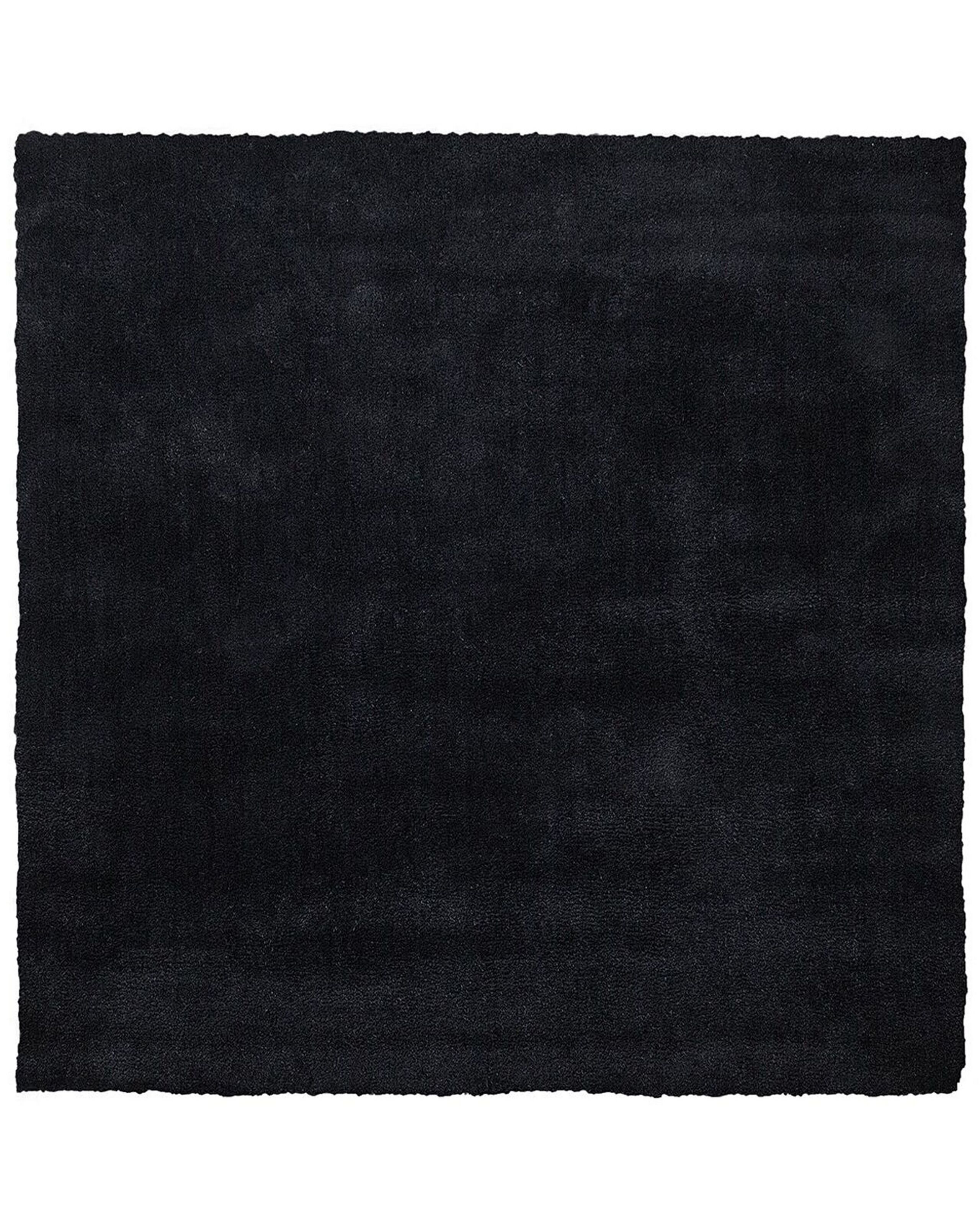 Dywan gruby miękki 200x200 cm czarny