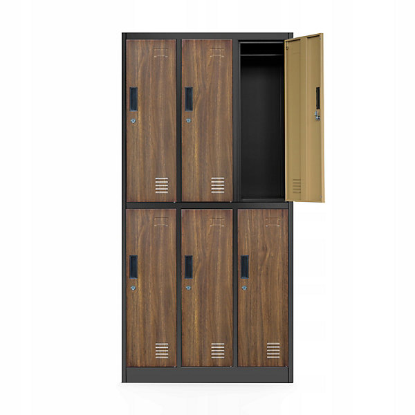 Armoire sociale BHP IGOR, 900 x 1850 x 450 mm bronze