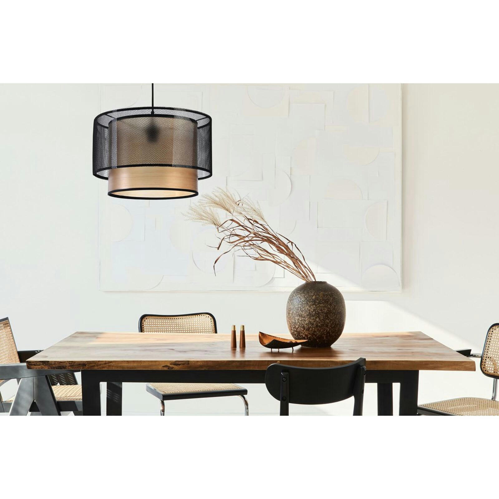 DUO ÉLÉGANT - Suspension Tissu Noir