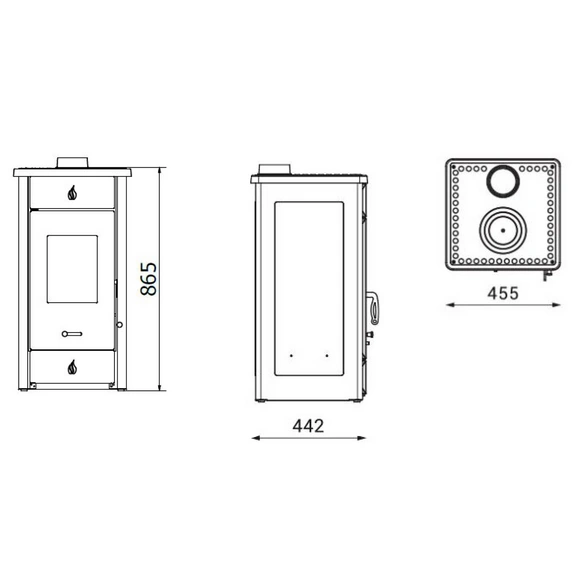 Kaminofen »Luke II«, Leistung: 8 kW