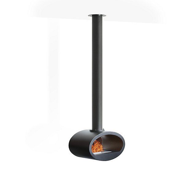 Ellipse - Noir - Petit modèle (H. 189cm) - Fermé d'un côté
