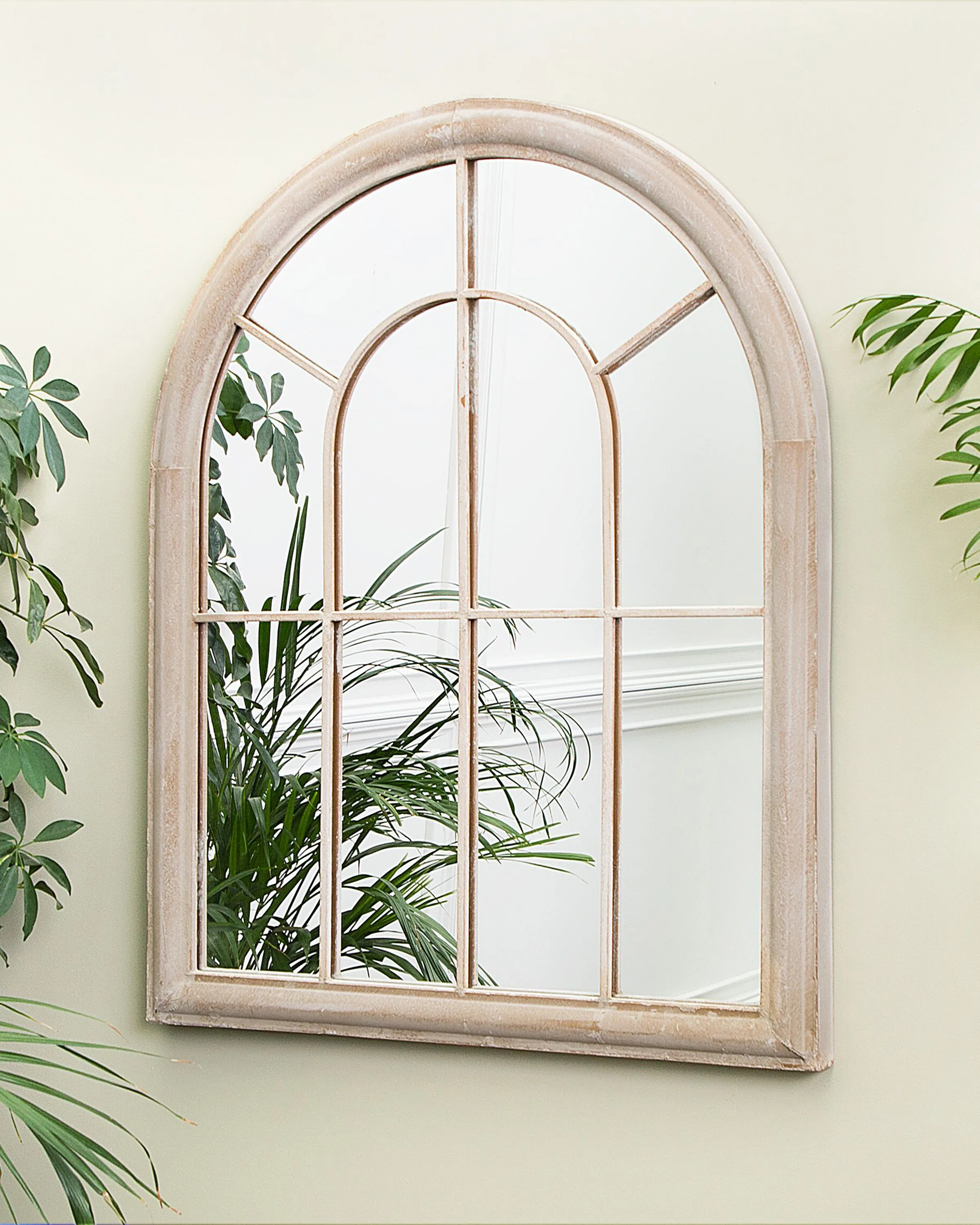 Wall Mirror EMBRY 69 cm 88 cm Metal Beige