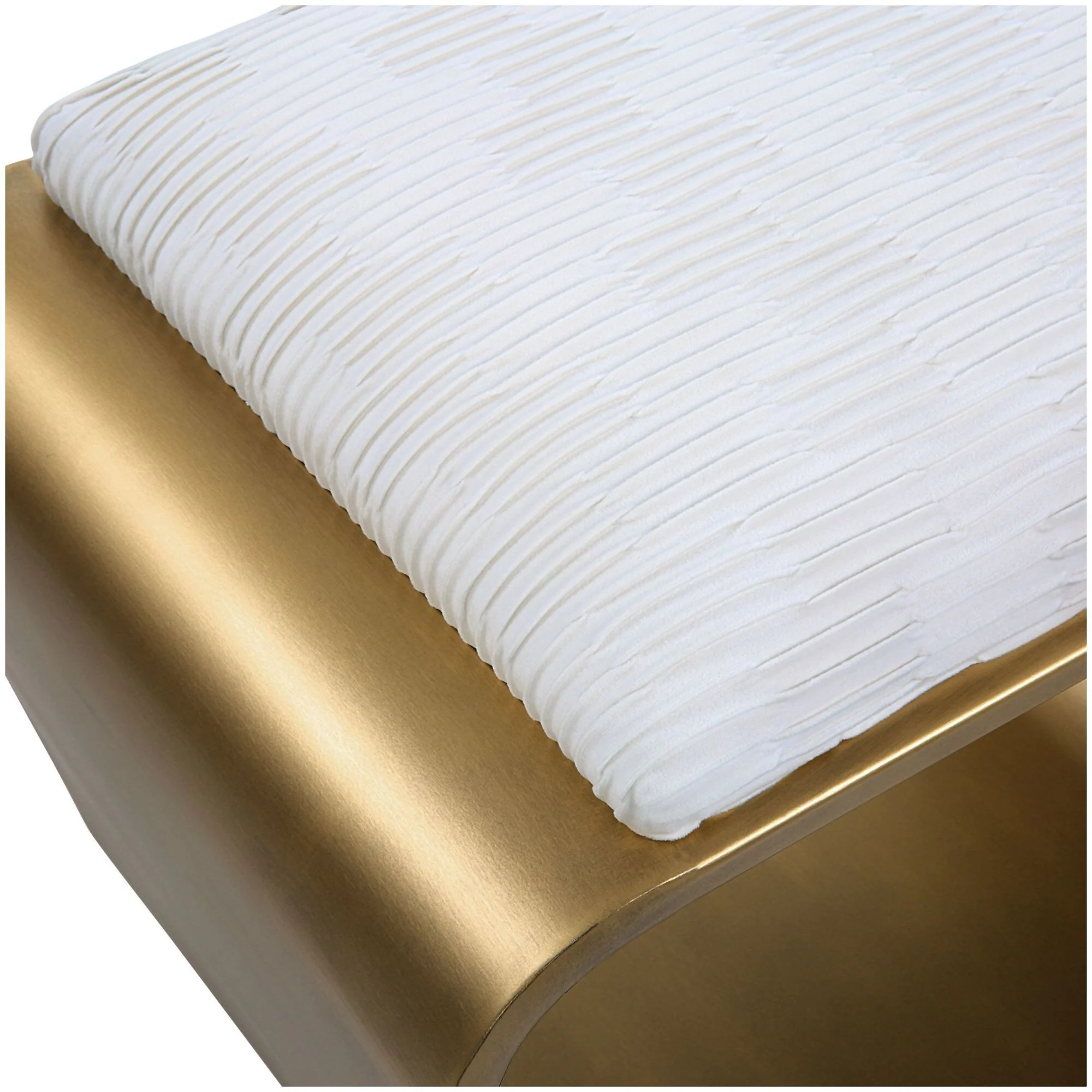 Uttermost 23673 Hoop 24W Urban Modern Small Bench Accent Vanity Seat