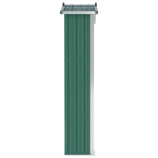 NNEVL Garden Shed Green 116x45x175 cm Galvanised Steel