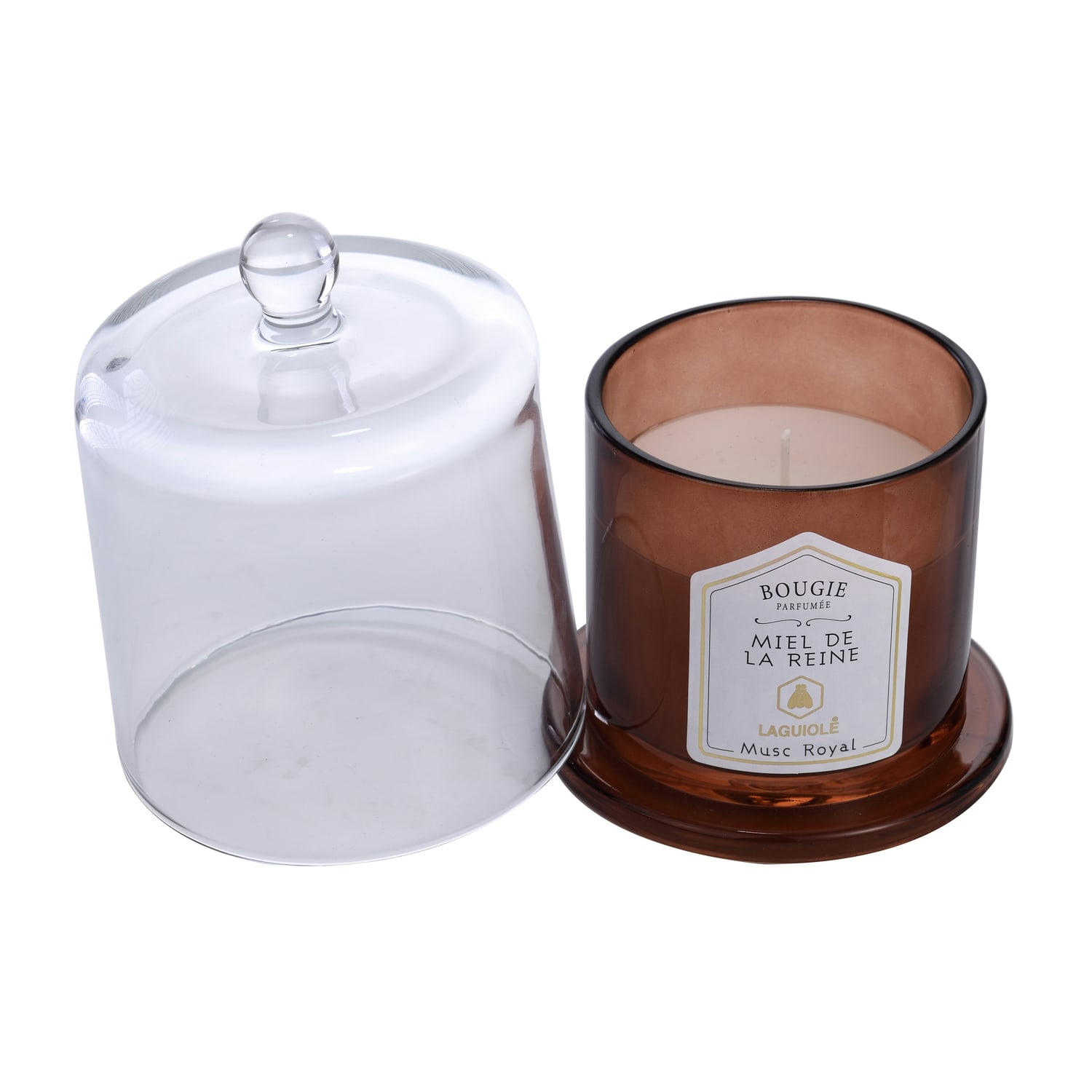 - Bougie parfumée au miel et musc blanc - décoration - 200g