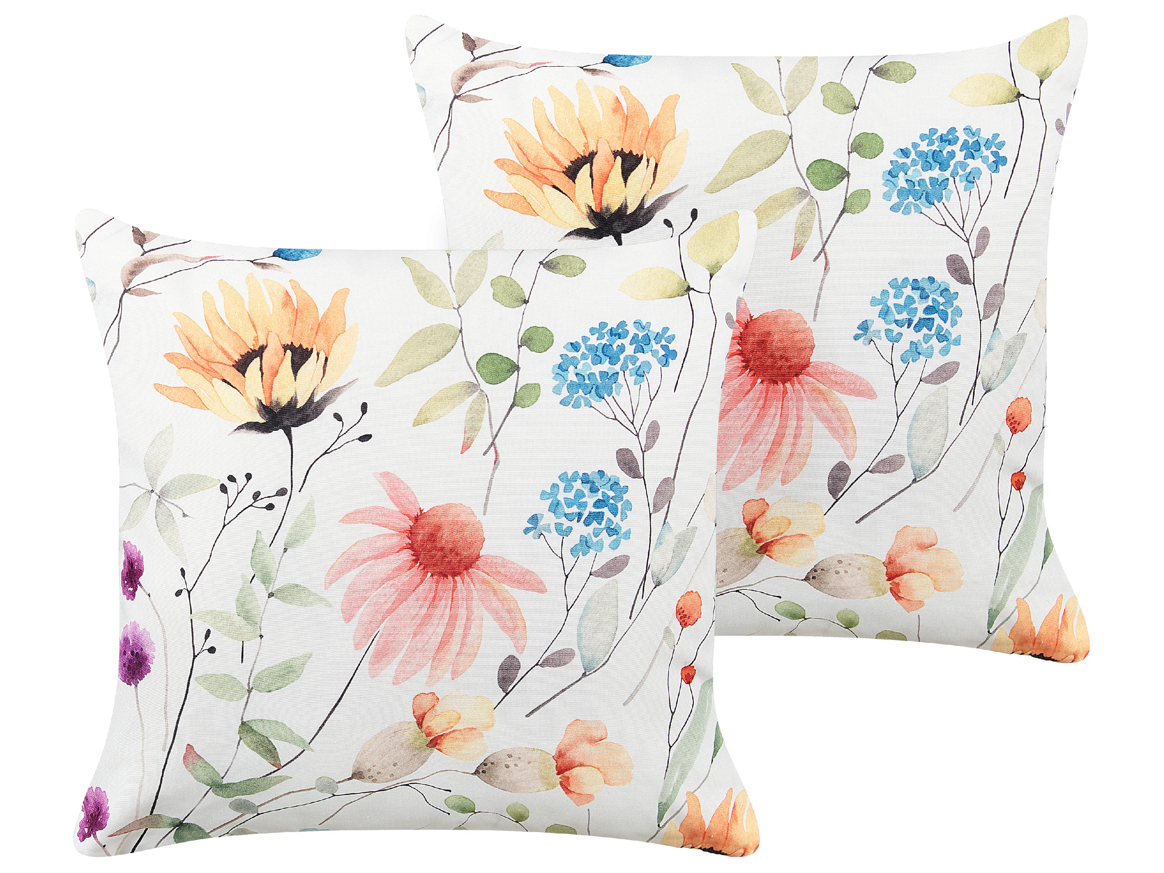 Set of 2 Outdoor Cushions MONESI Floral Pattern 40 x 60 cm Multicolour