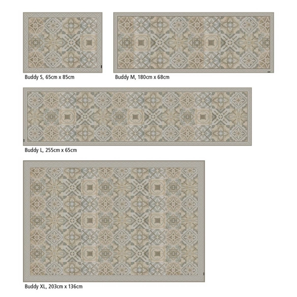 Vinyl Teppich »Pakka«, BxL:65 cm x 85 cm, braun|beige