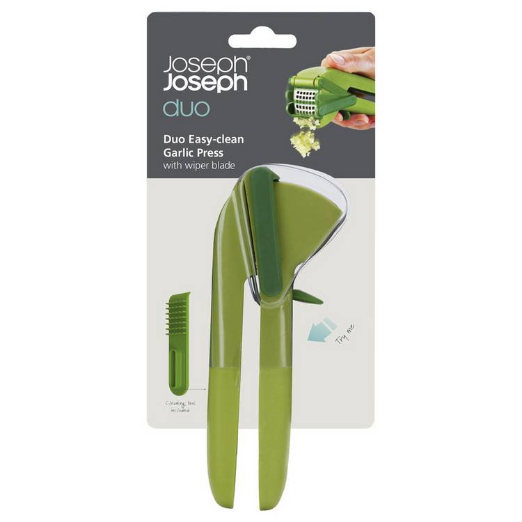 Joseph Joseph Duo Plastic Easy clean Garlic Press - Green