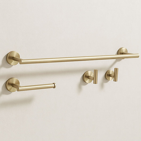 Ensemble De Porte-Serviettes Rea Ari 4 Pieces Brush Gold