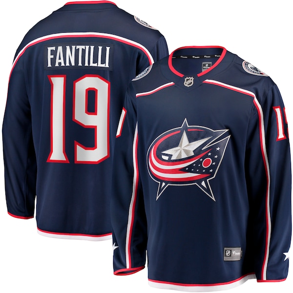Adam Fantilli Columbus Blue Jackets  Home Premier Breakaway Player Jersey - Navy
