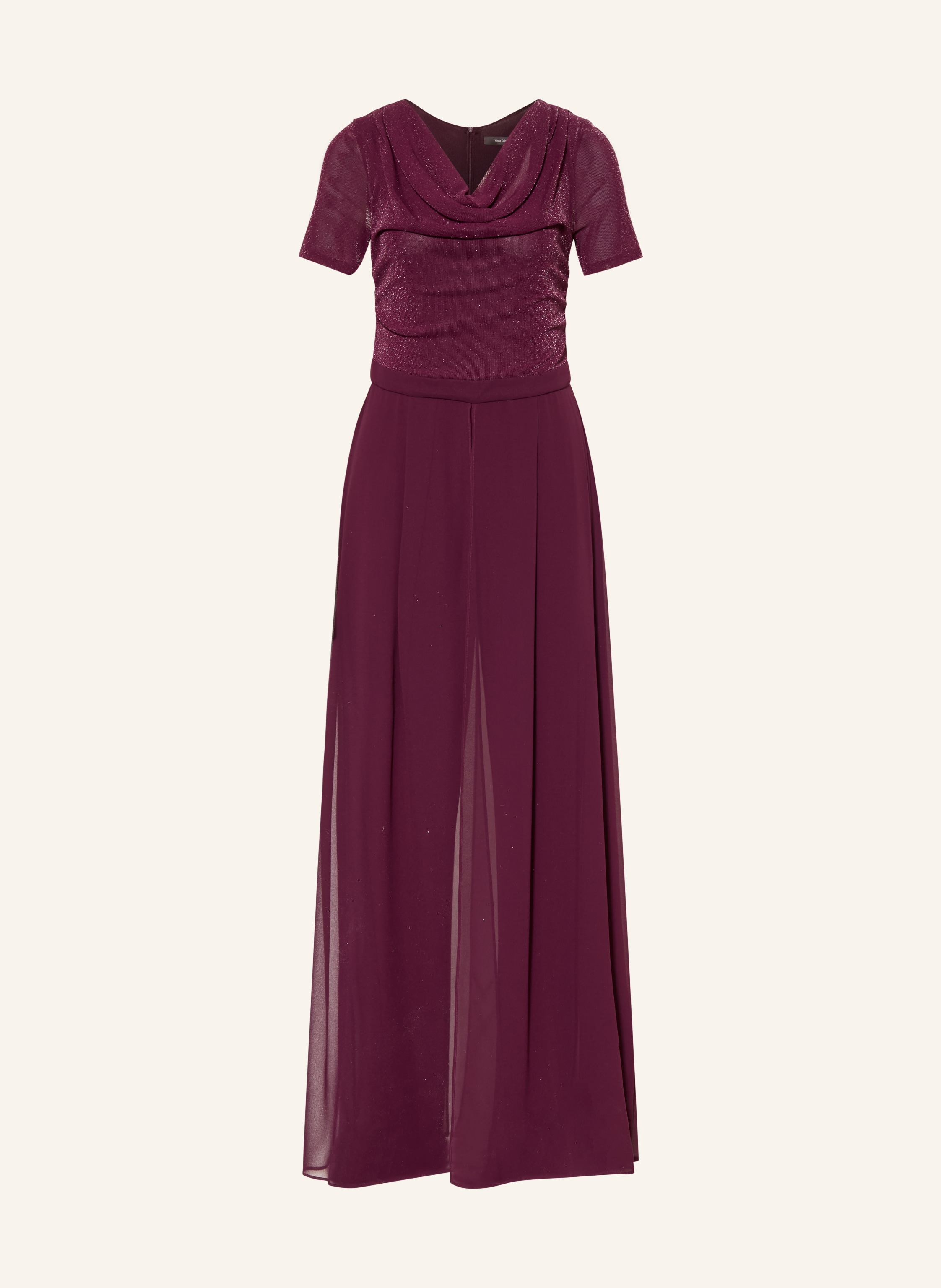 Vera Mont Jumpsuit im Materialmix mit Glitzegarn
