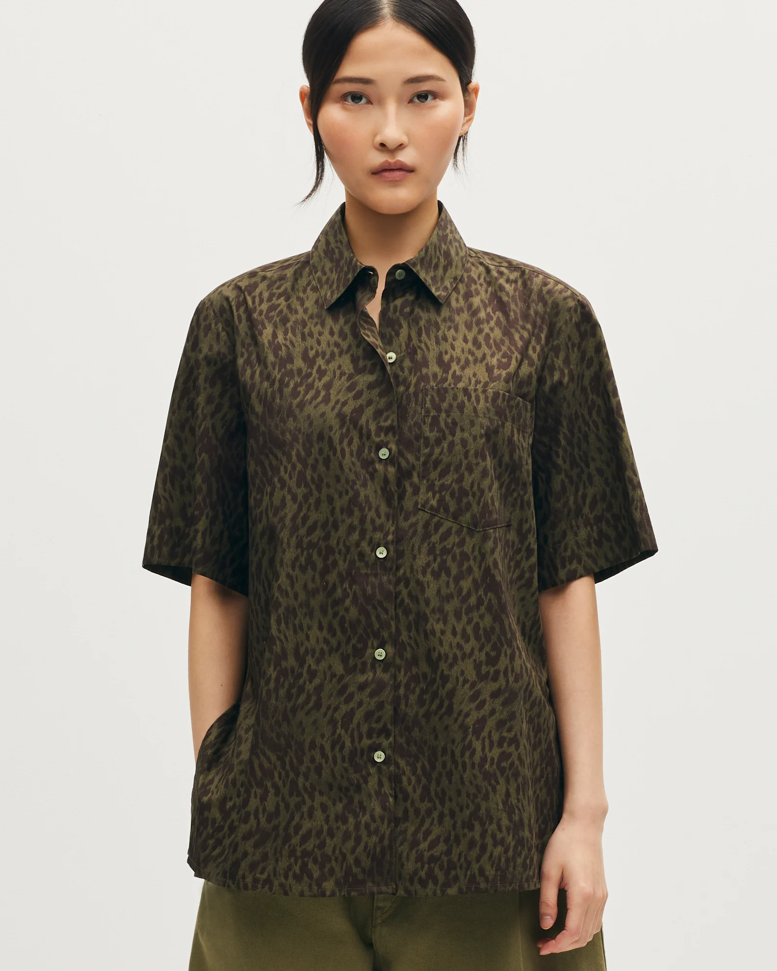 Chemise imprimée léopard