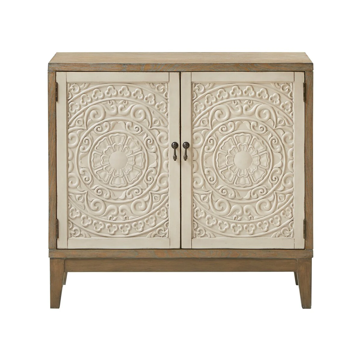 Madison Park Niles Reclaimed Walnut/Antique Cream Accent Chest