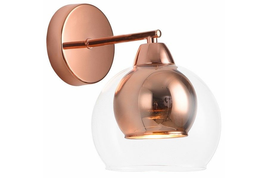 Kinkiet różowe złoto Clara 1xE27x40W wym:20x20x15cm IP20 Reality