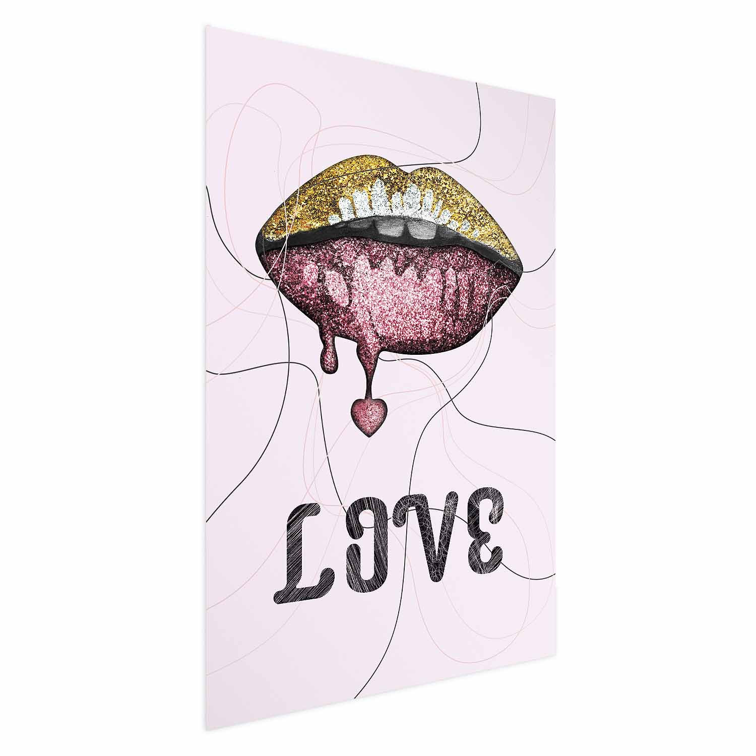 Plakat Płynne usta 21x30 cm