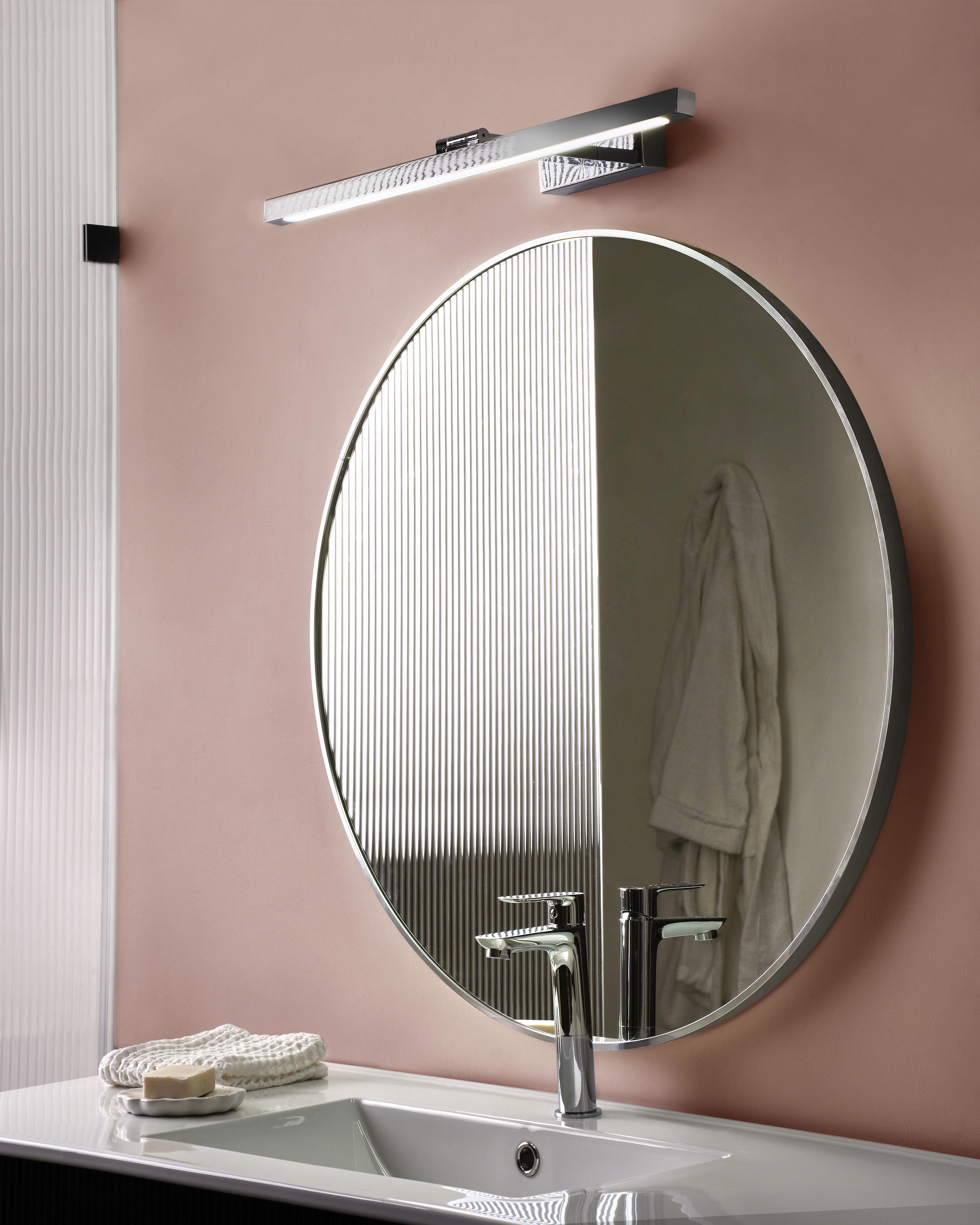 Picture and Mirror LED Light ARROS Metal Silver