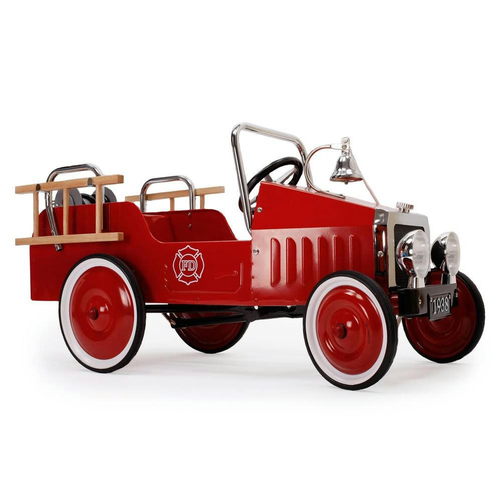 - Voiture de pompiers à pédales