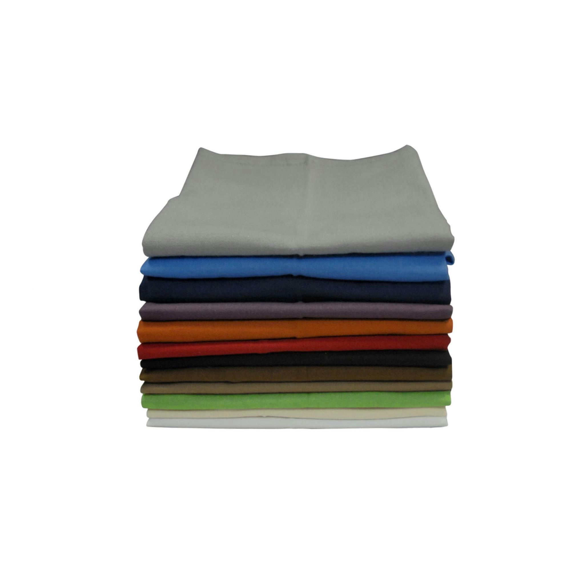 SDT UNIE - Serviette de Table Unie en coton vert kiwi 50 x 50