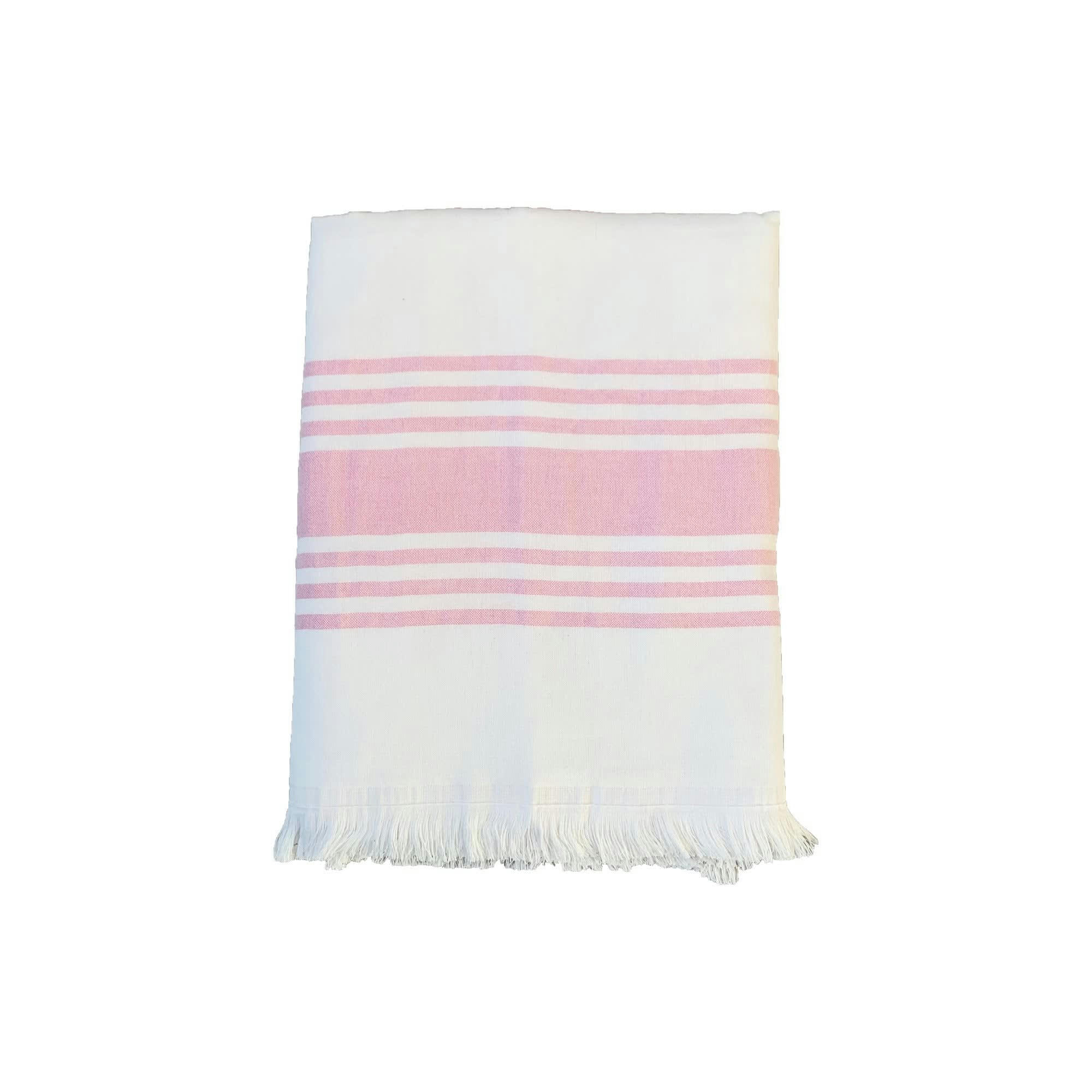 DOUBLÉE ÉPONGE - Fouta coton doublée éponge "Karabuk" rose fuchsia   140 x 180