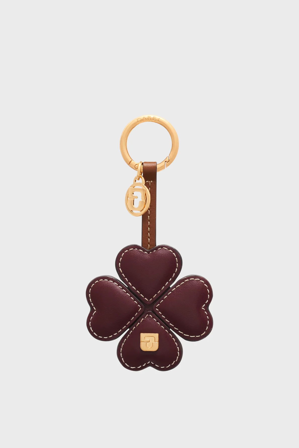 Charm en cuir – 4 FEUILLES GD